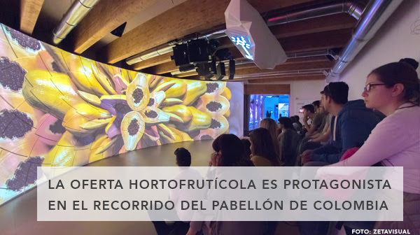 Oferta hortofrutícola colombia en feria milan